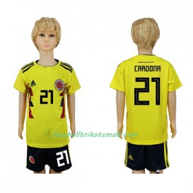 Fußballtrikots Kolumbien Cardona 21 Kinder WM 2018 Heimtrikotsatz kaufen